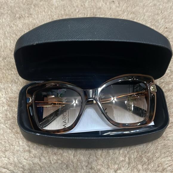 Salvatore Ferragamo Havana Brown Oversized Cat Eye Sunglasses New Retails $325 - Picture 3 of 8